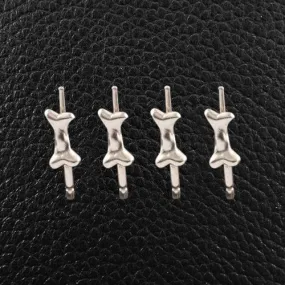 Sterling Silver Dog Bone Shirt Studs