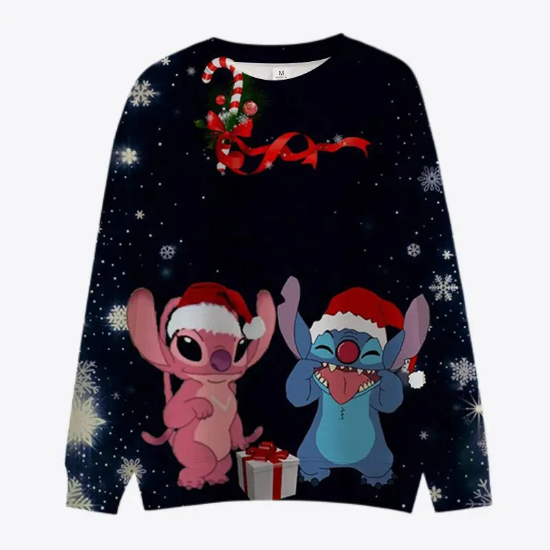 Stitch And Mickey Minnie Christmas Sweatshirt