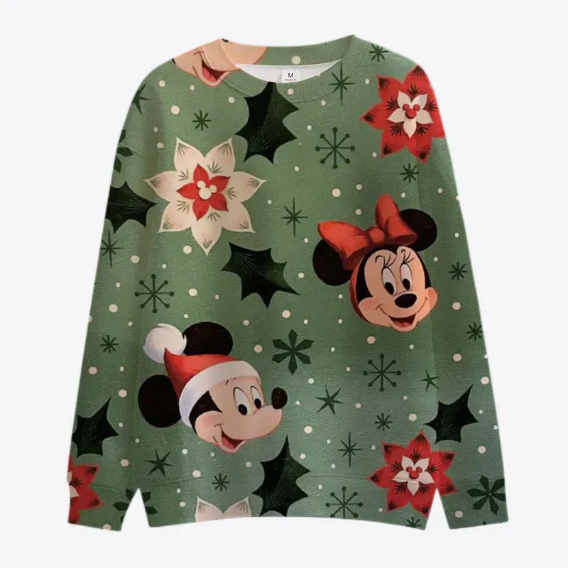 Stitch And Mickey Minnie Christmas Sweatshirt