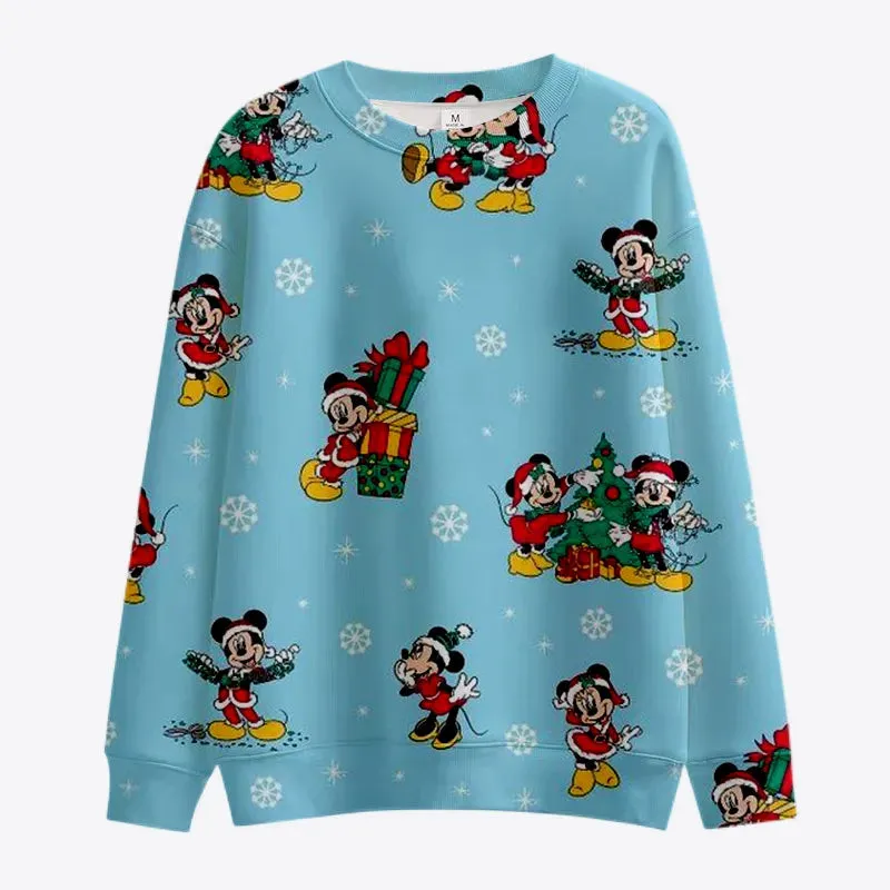 Stitch And Mickey Minnie Christmas Sweatshirt