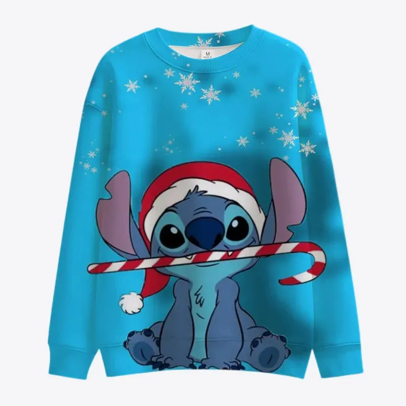 Stitch And Mickey Minnie Christmas Sweatshirt