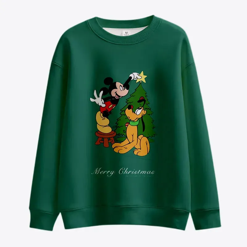 Stitch And Mickey Minnie Christmas Sweatshirt