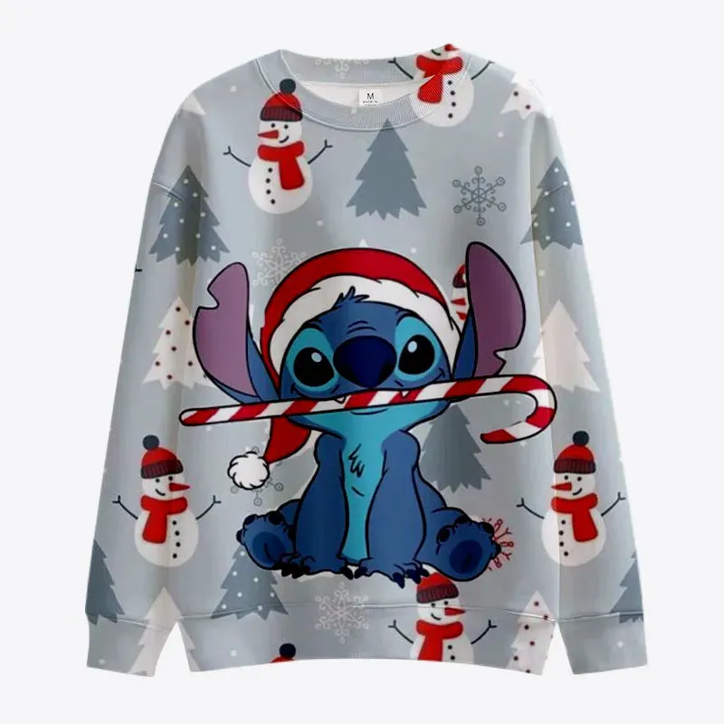 Stitch And Mickey Minnie Christmas Sweatshirt