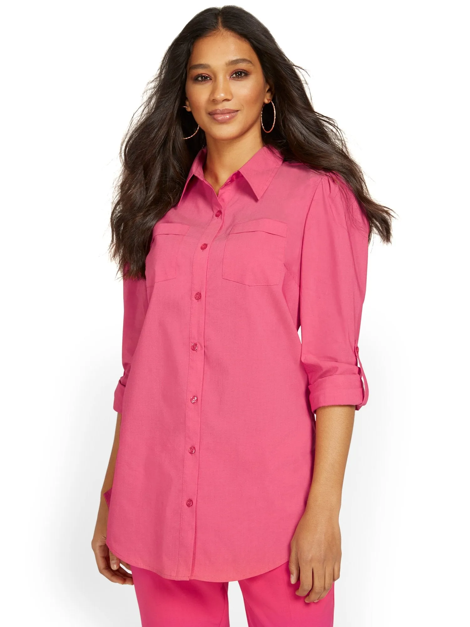 Tall Puff-Sleeve Madison Tunic Shirt