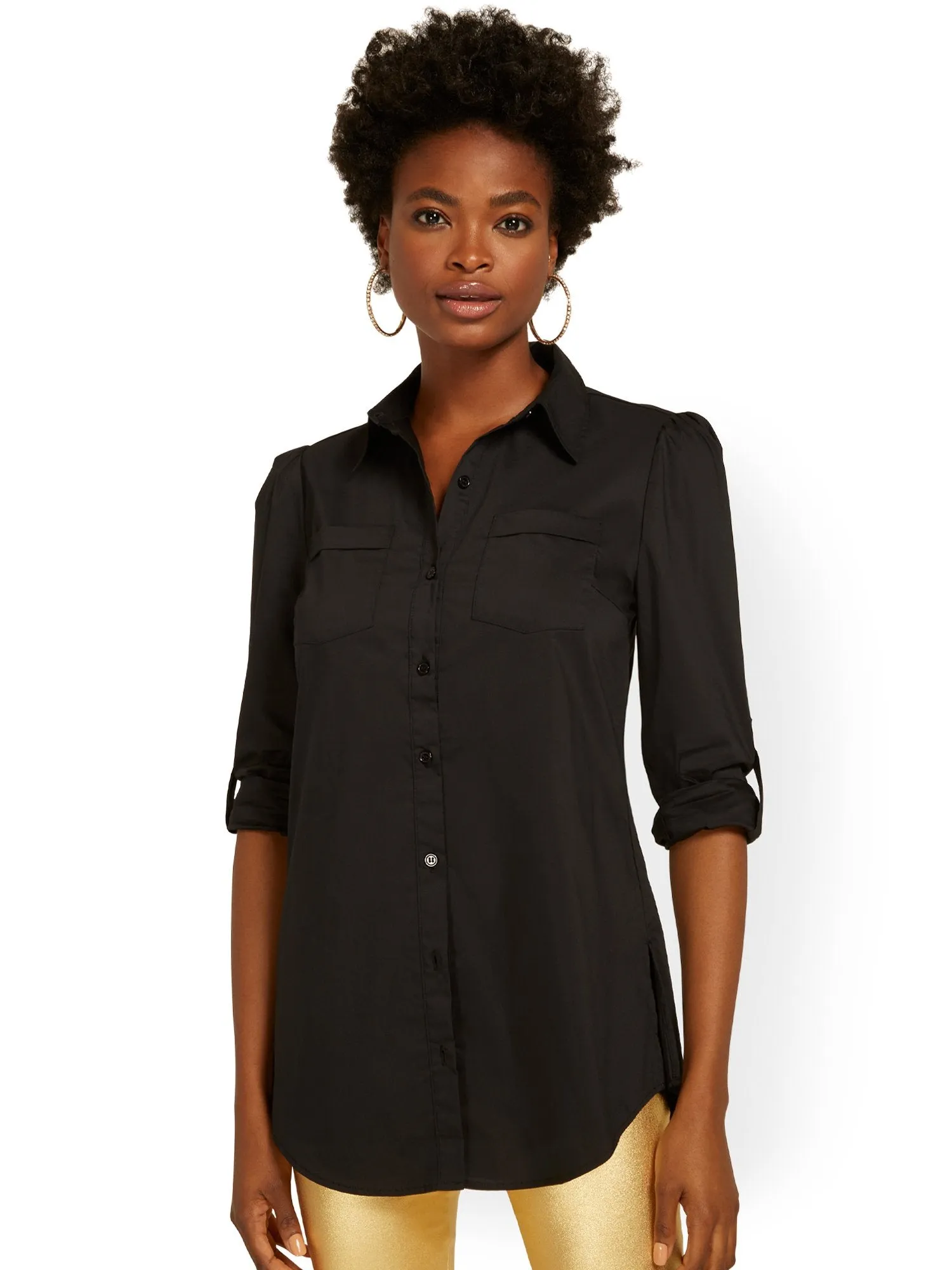 Tall Puff-Sleeve Madison Tunic Shirt