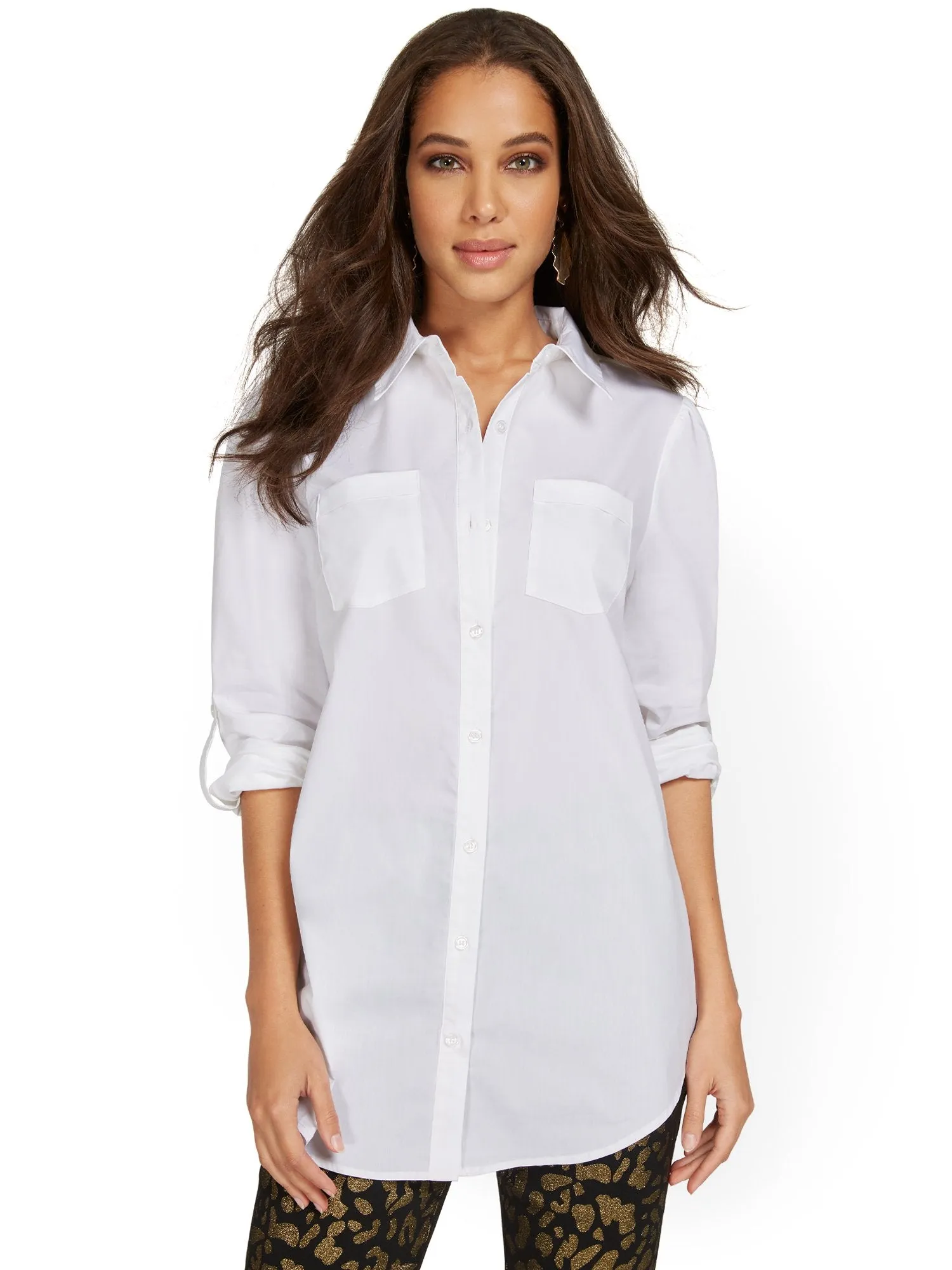 Tall Puff-Sleeve Madison Tunic Shirt