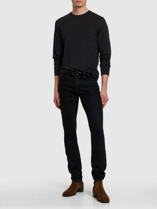 Tom Ford   Lyocell &amp; cotton crewneck t-shirt 