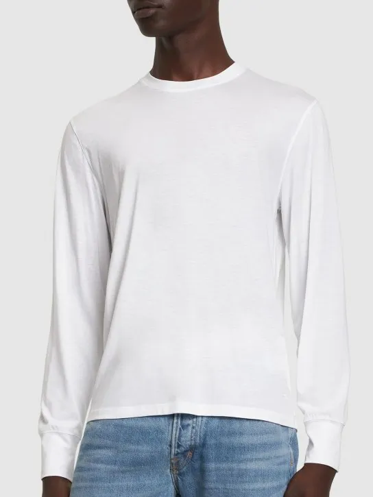 Tom Ford   Lyocell &amp; cotton crewneck t-shirt 