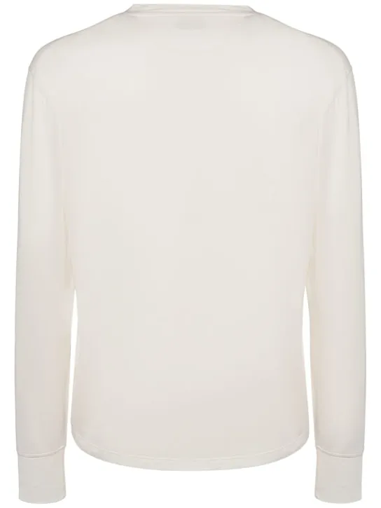 Tom Ford   Lyocell &amp; cotton crewneck t-shirt 