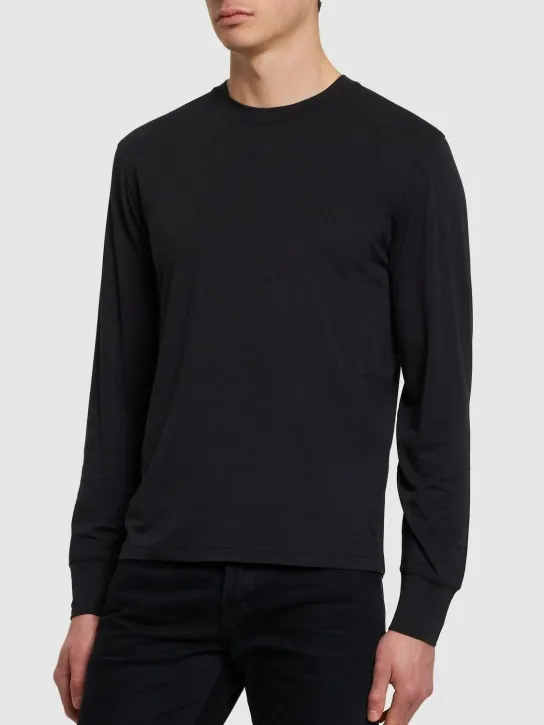 Tom Ford   Lyocell &amp; cotton crewneck t-shirt 