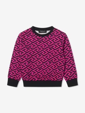 Versace Girls All Over Print Sweatshirt