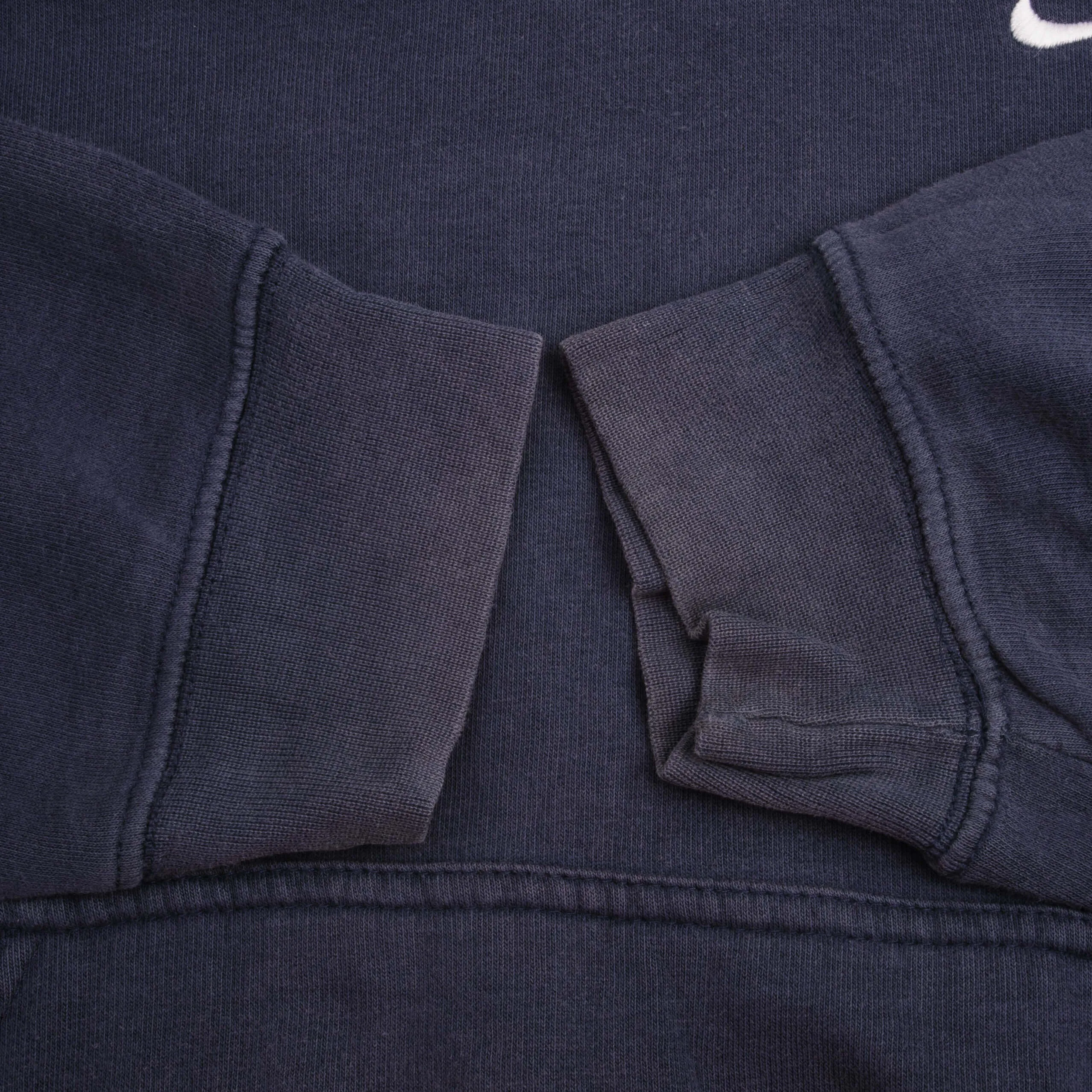 VINTAGE NIKE CLASSIC SWOOSH NAVY BLUE HOODIE SWEATSHIRT 2000S SIZE MEDIUM