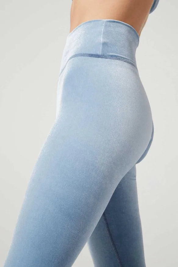 Wear it to Heart Bowie High Waist Legging - Velvet Blue Mist