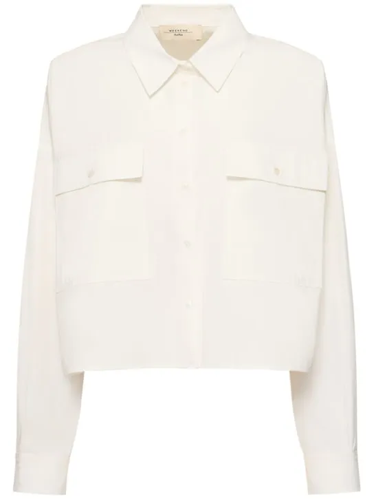 Weekend Max Mara   Carter cotton poplin shirt 