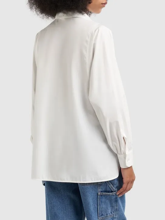 Weekend Max Mara   Fufy cotton poplin classic shirt 