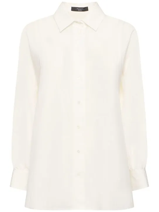 Weekend Max Mara   Fufy cotton poplin classic shirt 