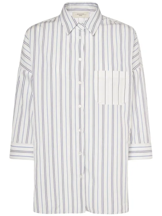 Weekend Max Mara   Venus striped cotton poplin shirt 