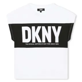 White & Black Logo T-Shirt