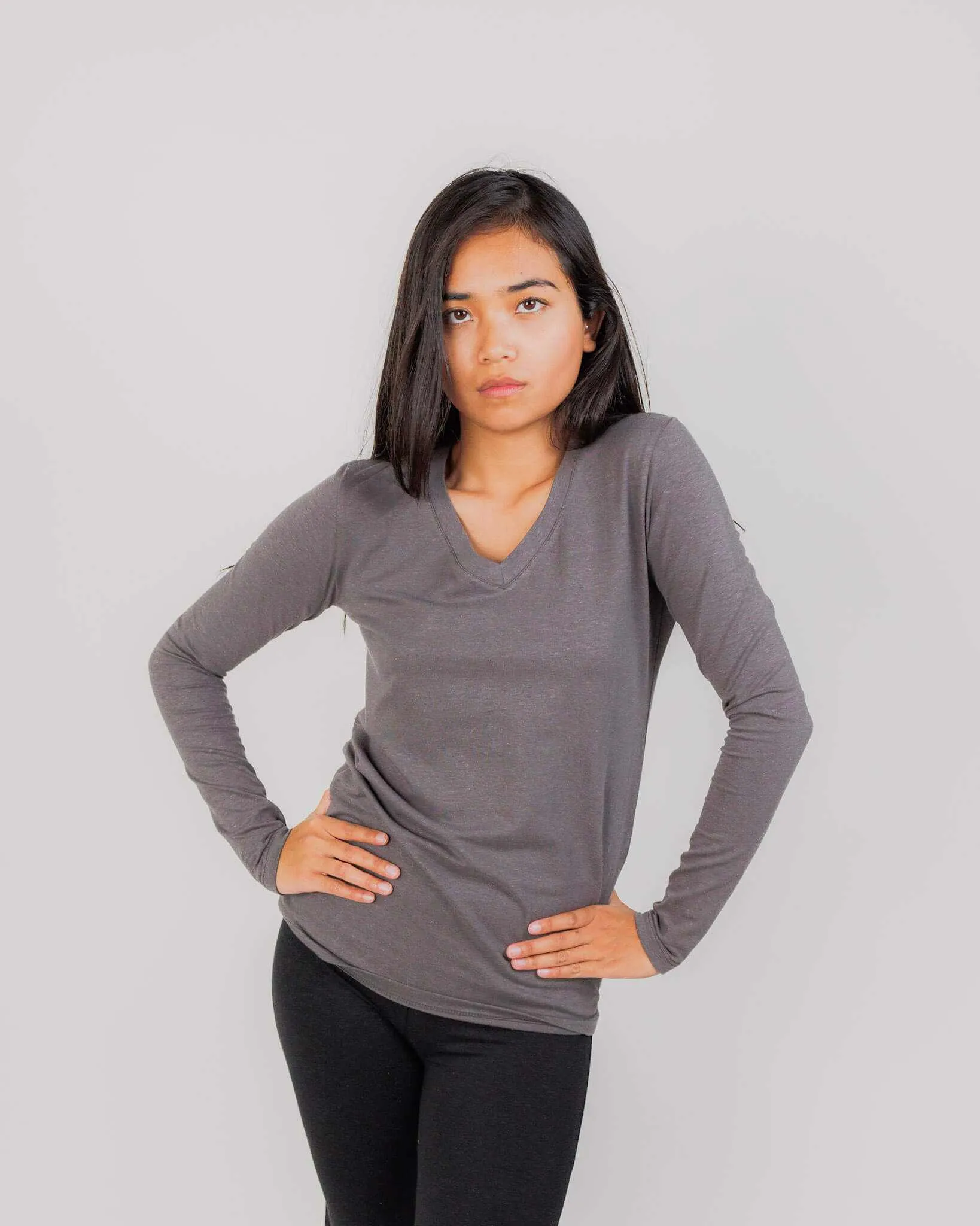 Women's Long-Sleeve Stretch Hemp Shirt