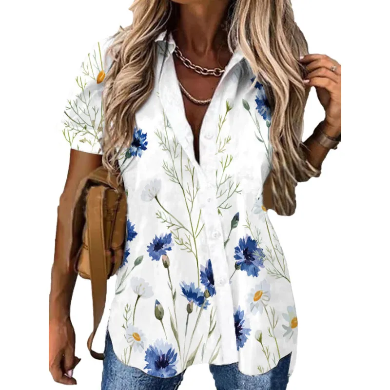 Women's  Shirt Button Lapel Shirt