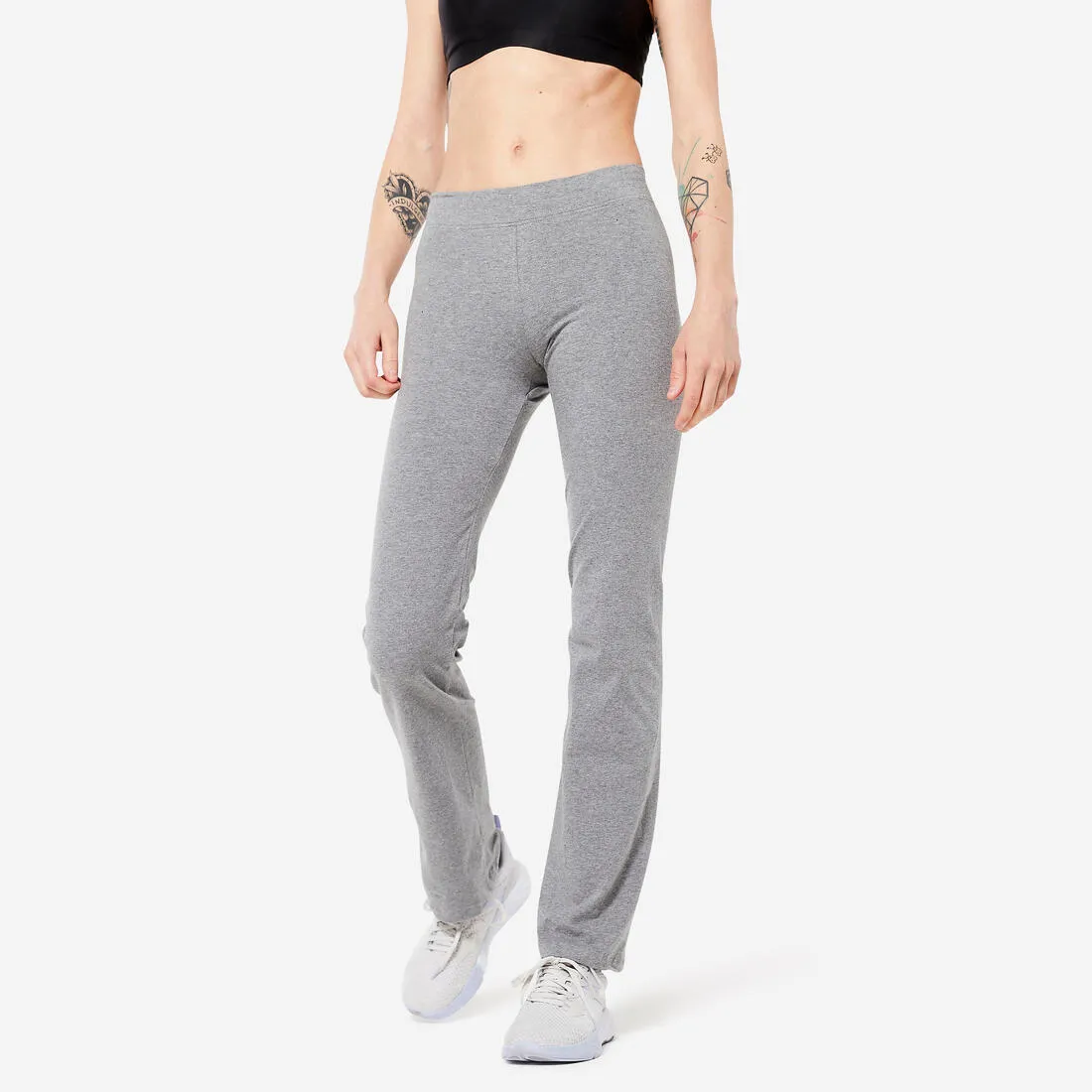 Women's Straight-Cut Fitness Leggings Fit  500