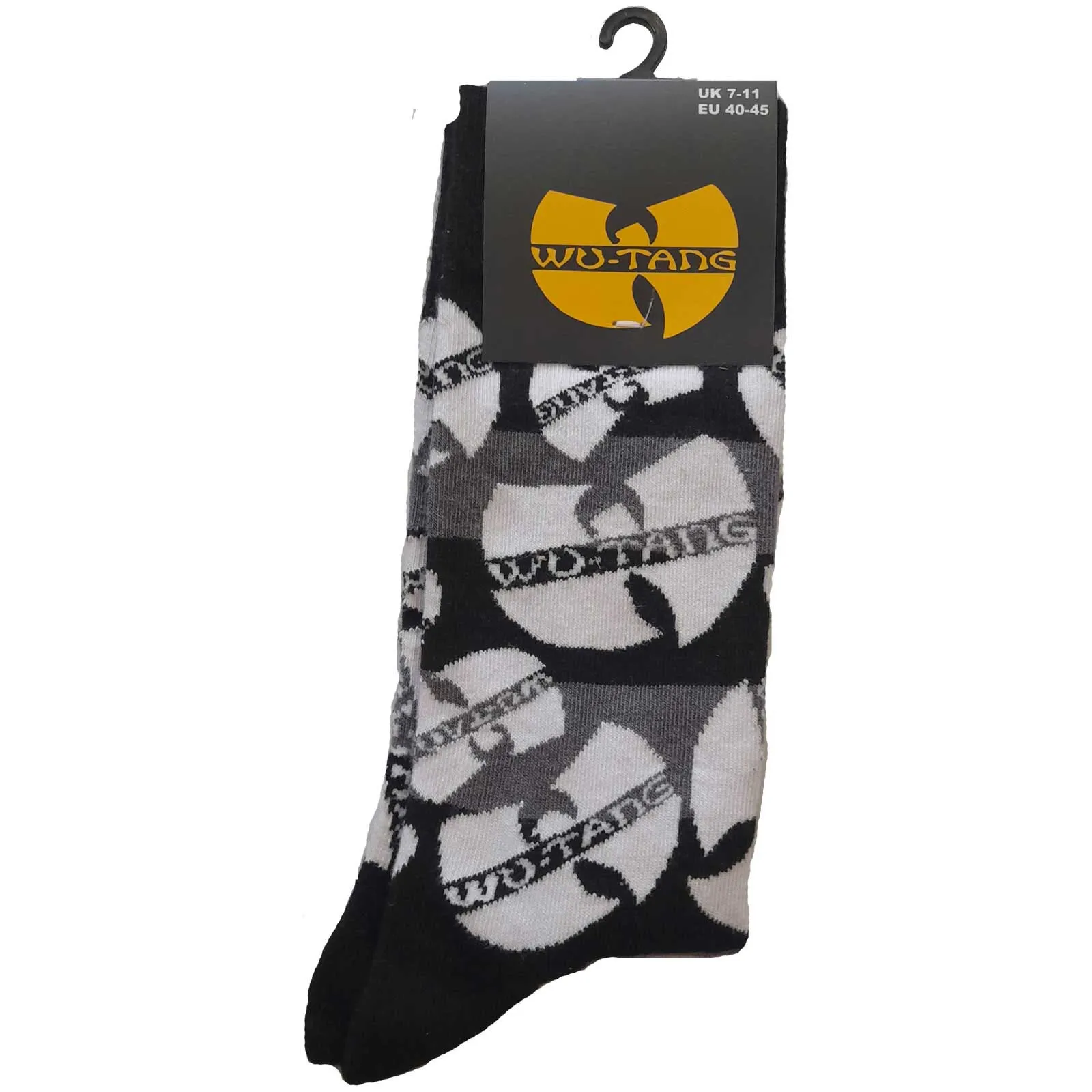 Wu-Tang Clan Unisex Ankle Socks: Logos Monochrome (UK Size 7 - 11)