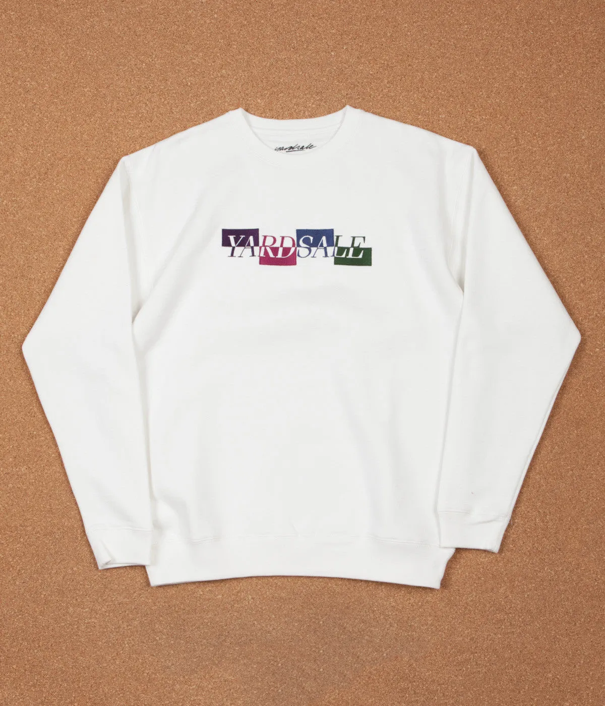 Yardsale Panel Crewneck Sweatshirt - White