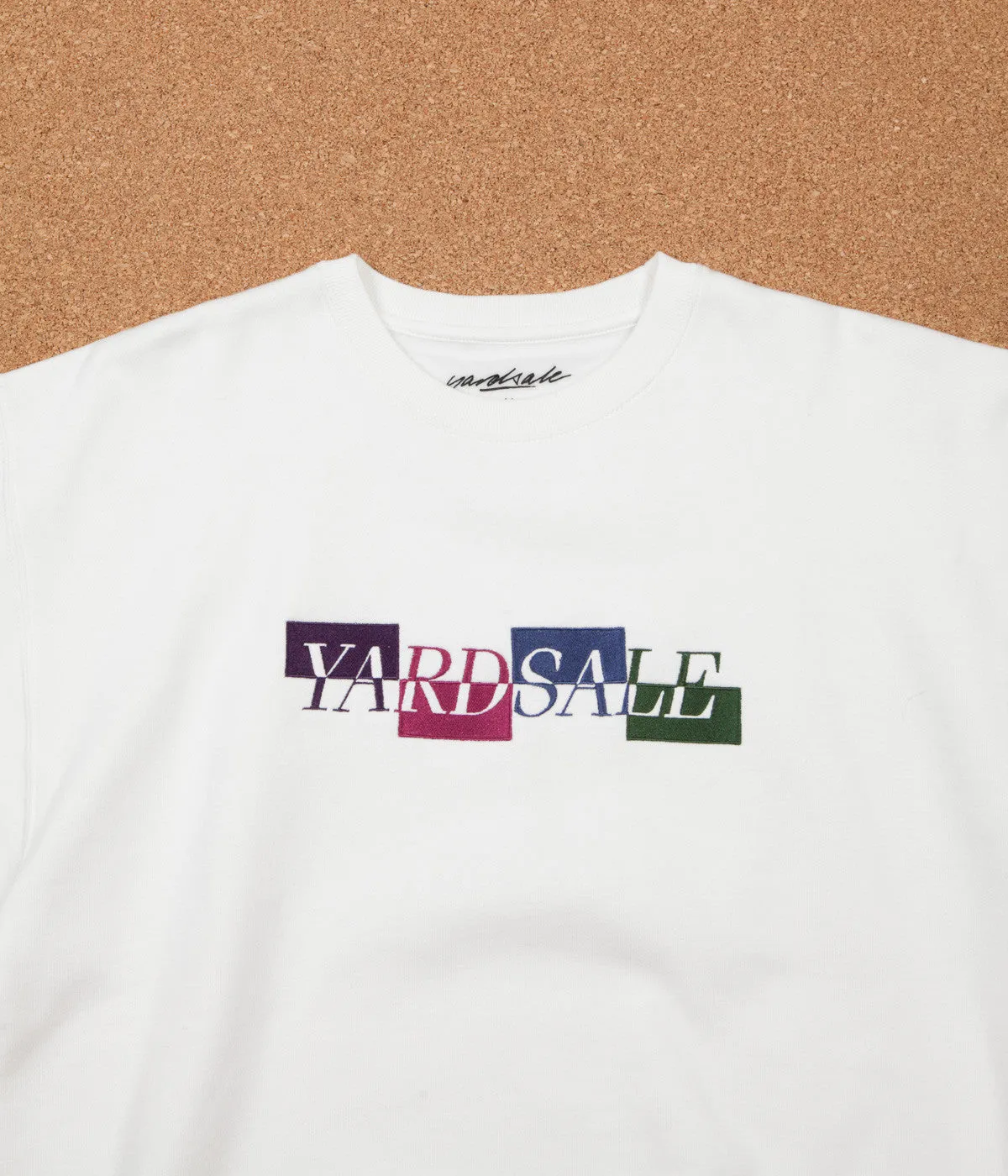 Yardsale Panel Crewneck Sweatshirt - White